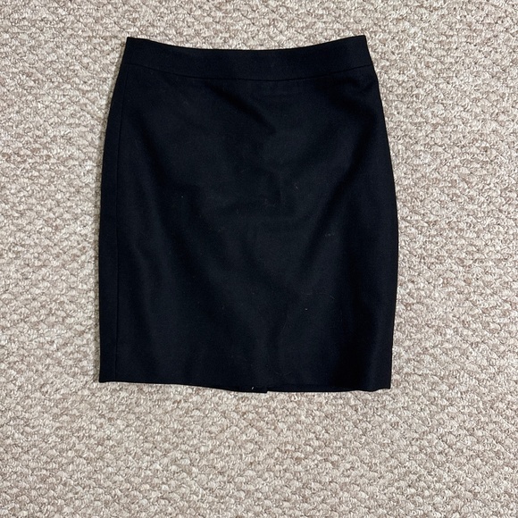J.Crew Black Wool Pencil Skirt - Picture 1 of 1